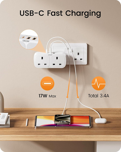 Lencent plug adapter with - lencent, 3