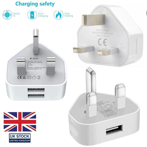 Pin usb wall charger - uk,