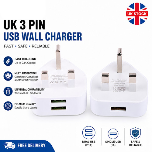 Mains pin plug adapter - pin,