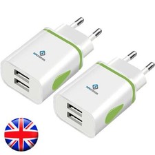 EU 2 Pin to Dual USB Plug