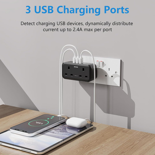 Double plug adapter - double,