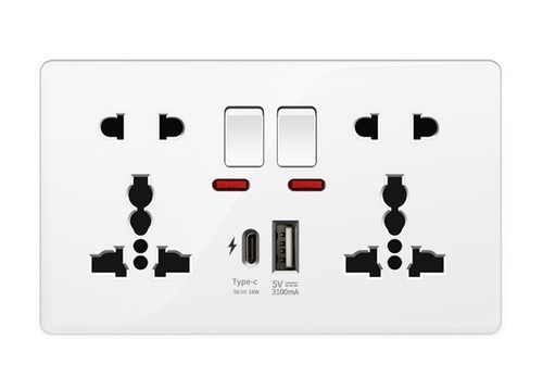 Universal double wall - wall, plug