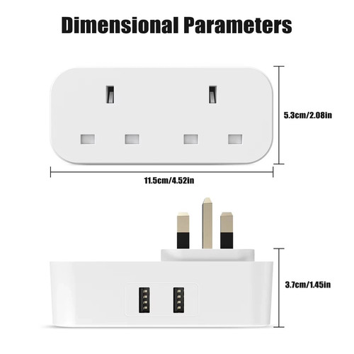 Double plug adaptor - double,