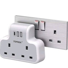 TOPREK Multi Plug Adaptor