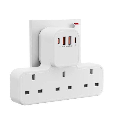 Double plug extension - plug, socket