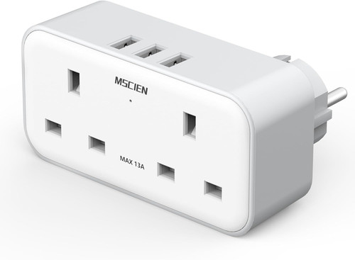 European plug adapter - uk, to